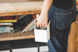 Pen + Desk Organizer - Two Sizes - Steel + Wood from Yamazaki Home