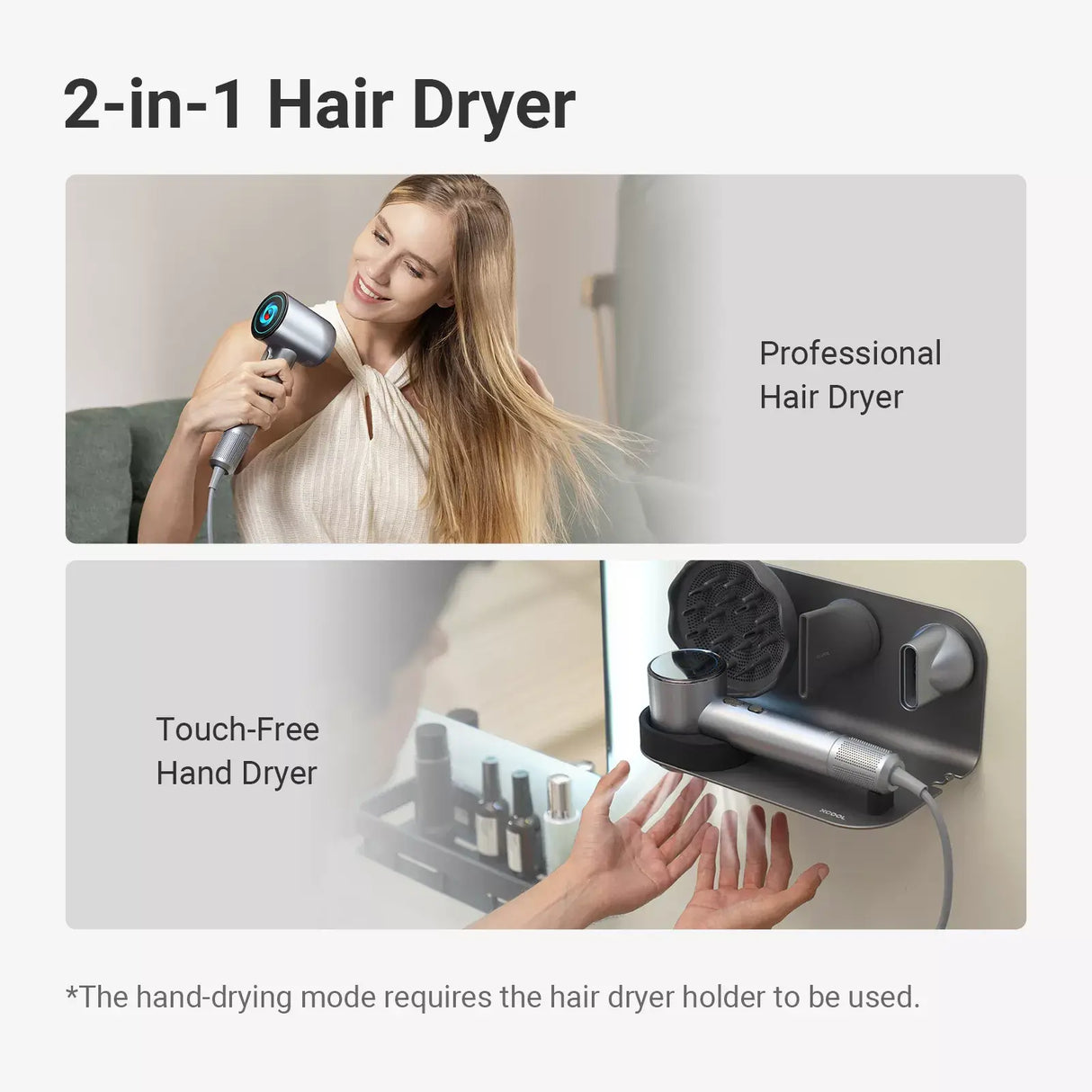 xCool SuperCare 2-in-1 Quiet, Portable Ion Hair Dryer from Cool Gadget