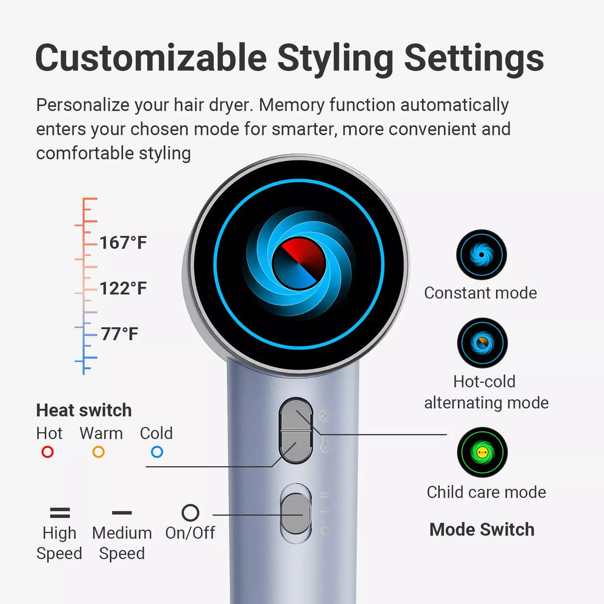 xCool SuperCare 2-in-1 Quiet, Portable Ion Hair Dryer from Cool Gadget