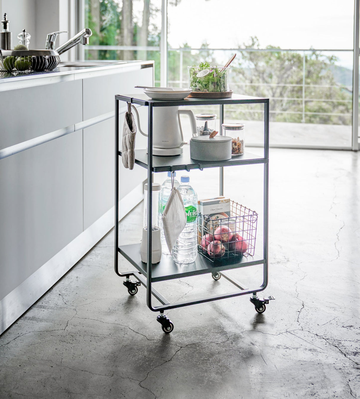Rolling Utility Cart (32" H)  - Steel from Yamazaki Home