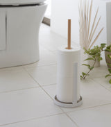 Toilet Paper Stocker - Steel + Wood from Yamazaki Home