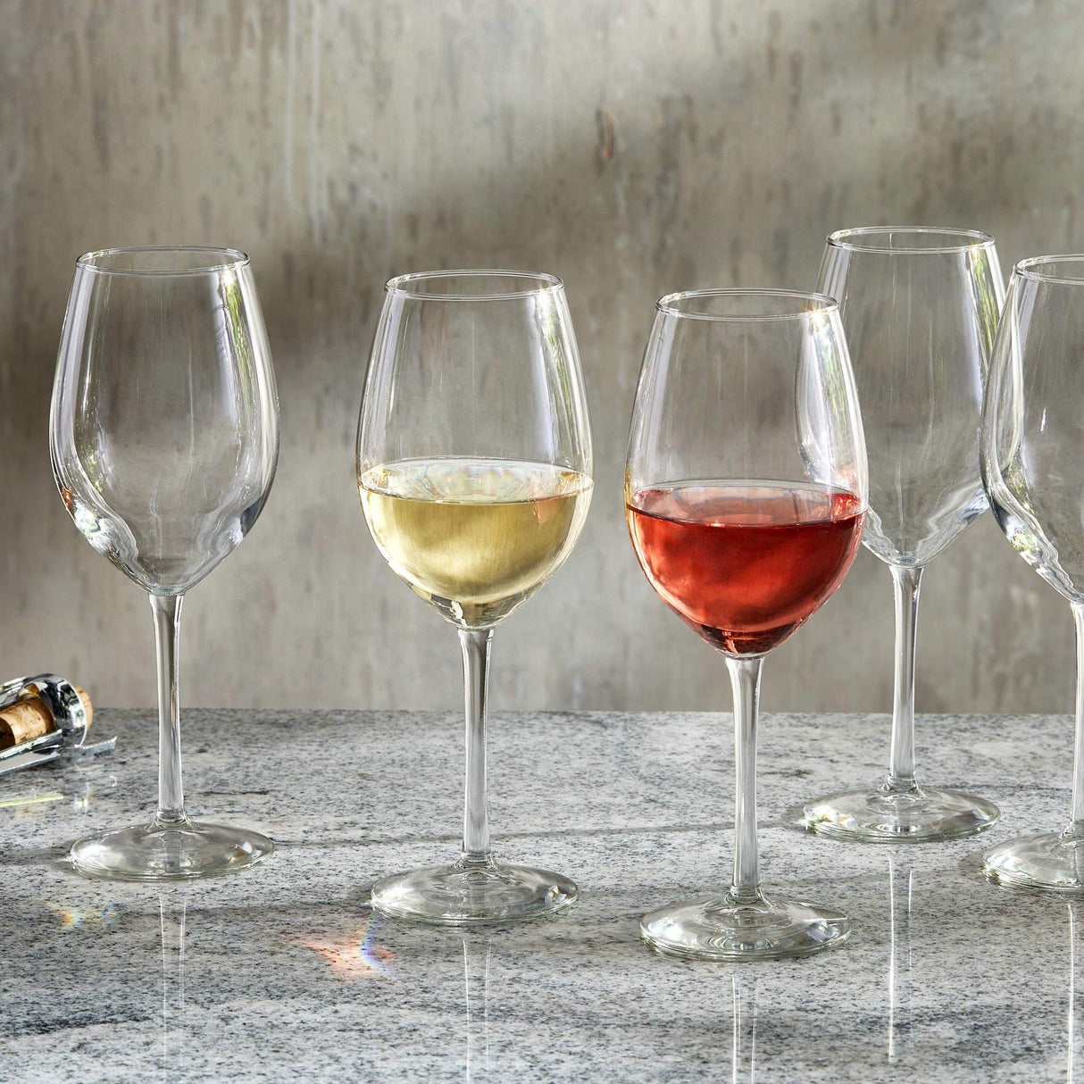 Libbey Entertaining Essentials All Purpose Wine Glasses, 17-ounce, Set of 6 from Libbey