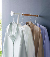 Leaning Clothes Hanger (64" H)  - Steel + Wood from Yamazaki Home