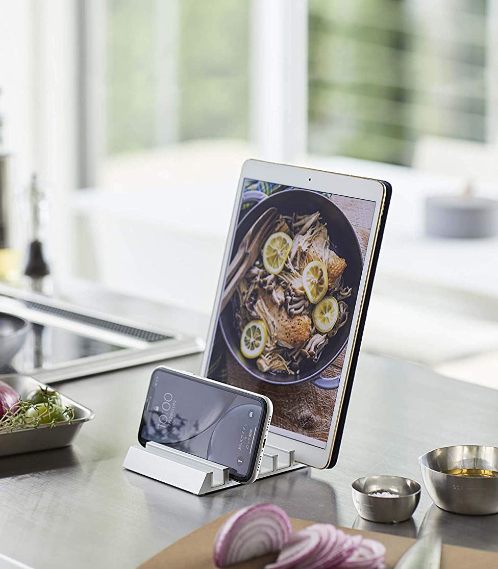 Phone & Tablet Stand - Aluminum - Aluminum from Yamazaki Home