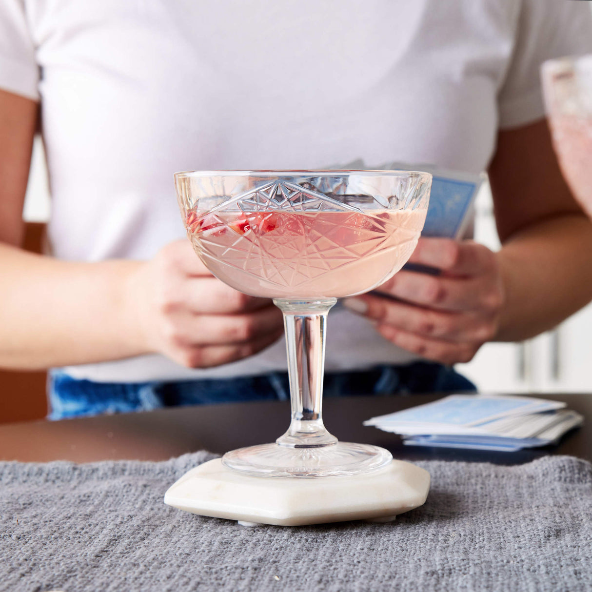 Libbey Hobstar Coupe Cocktail Glasses, 8.5-ounce, Set of 4 from Libbey