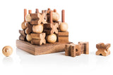 3D Tic Tac Toe - Wooden XOXO Game from Kubiya Games