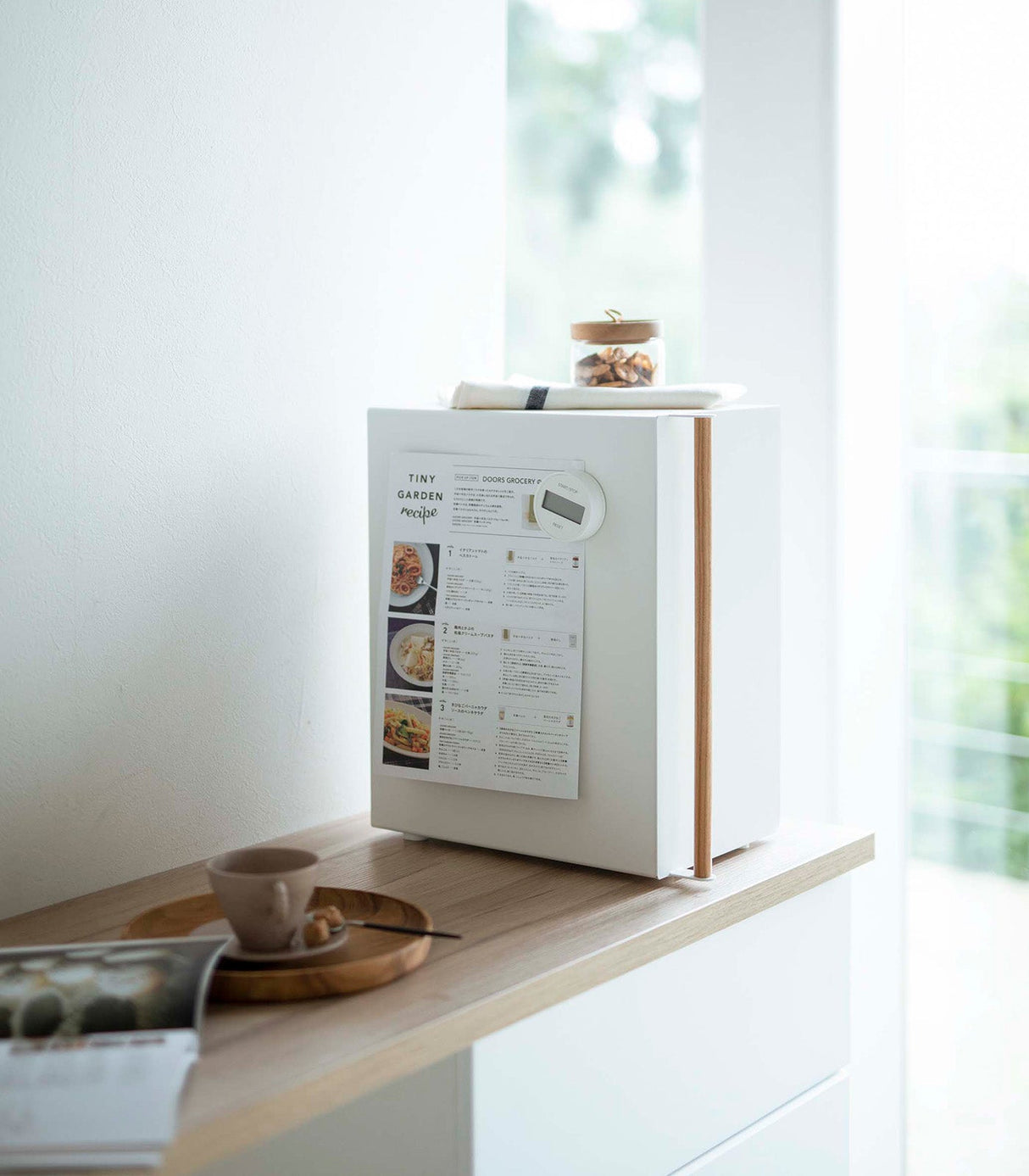 Bread Box - Two Styles - Steel + Wood from Yamazaki Home