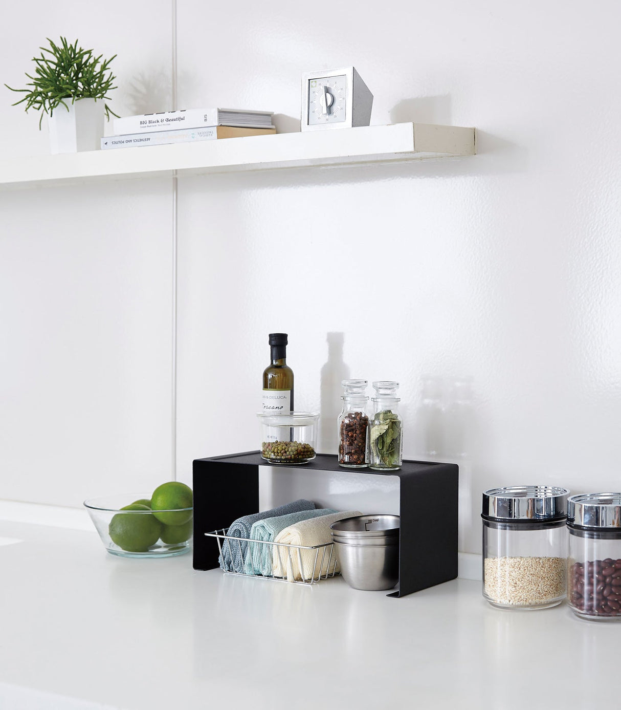 Stackable Countertop Shelf - Two Sizes - Steel from Yamazaki Home