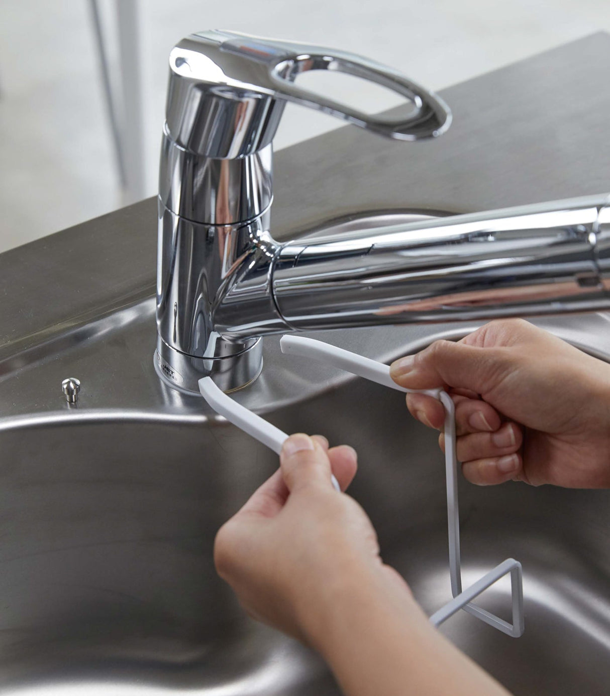 Faucet-Hanging Sponge Holder - Two Sizes - Steel from Yamazaki Home
