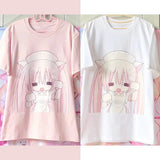 Harajuku Kawaii Anime T-Shirt – Y2K Cute Cartoon Tee From Kawaii Stop
