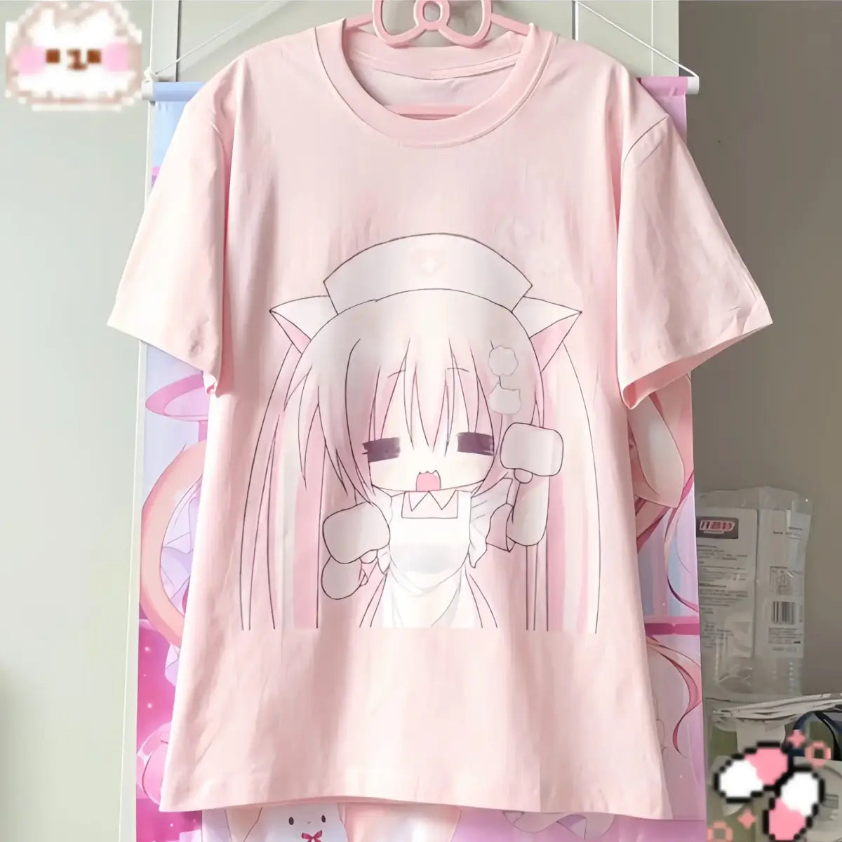 Harajuku Kawaii Anime T-Shirt – Y2K Cute Cartoon Tee From Kawaii Stop