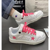 Y2K Pink Flat Fashion Sneakers for Women Strap from Kawaii Stop
