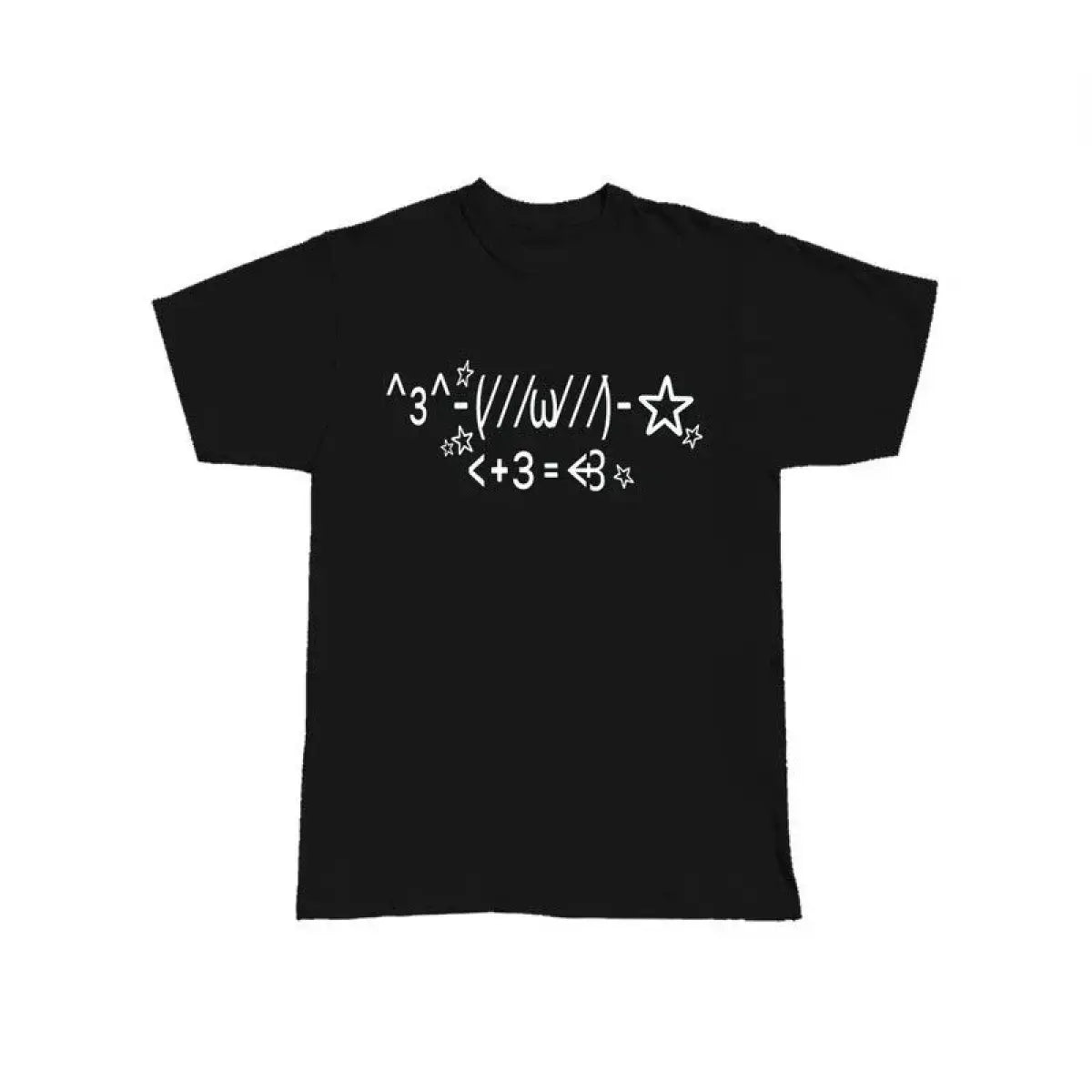 Kawaii Emoticon T-Shirt – Y2K Harajuku Grunge Tee From Kawaii Stop