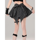 Bow Pleated Mini Skirt – Y2K Lolita Lace Cutecore from Kawaii Stop