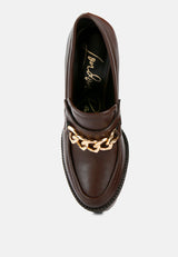 Y2K Chunky High Block Heeled Loafers from London Rag International