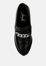Y2K Chunky High Block Heeled Loafers from London Rag International