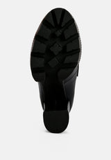 Y2K Chunky High Block Heeled Loafers from London Rag International