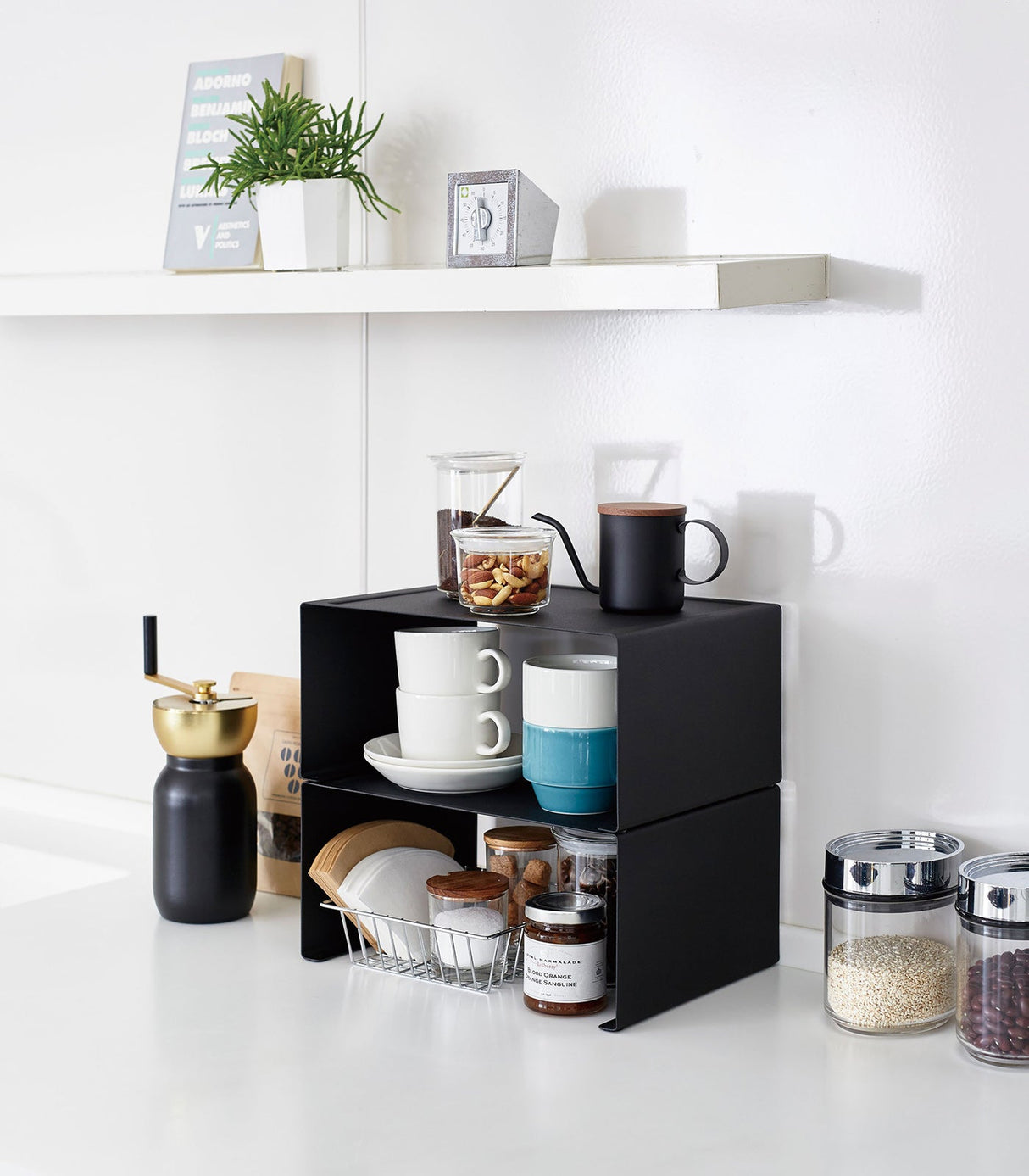 Stackable Countertop Shelf - Two Sizes - Steel from Yamazaki Home