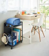 Two-Tier Hideaway Storage Cart (24" H)  - Steel from Yamazaki Home