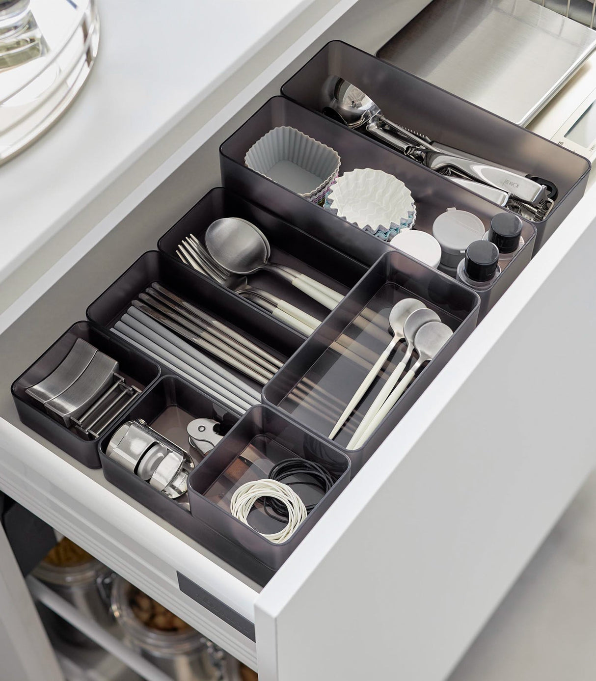 Stackable Clear Organizers [Set of 2] - Four Sizes from Yamazaki Home