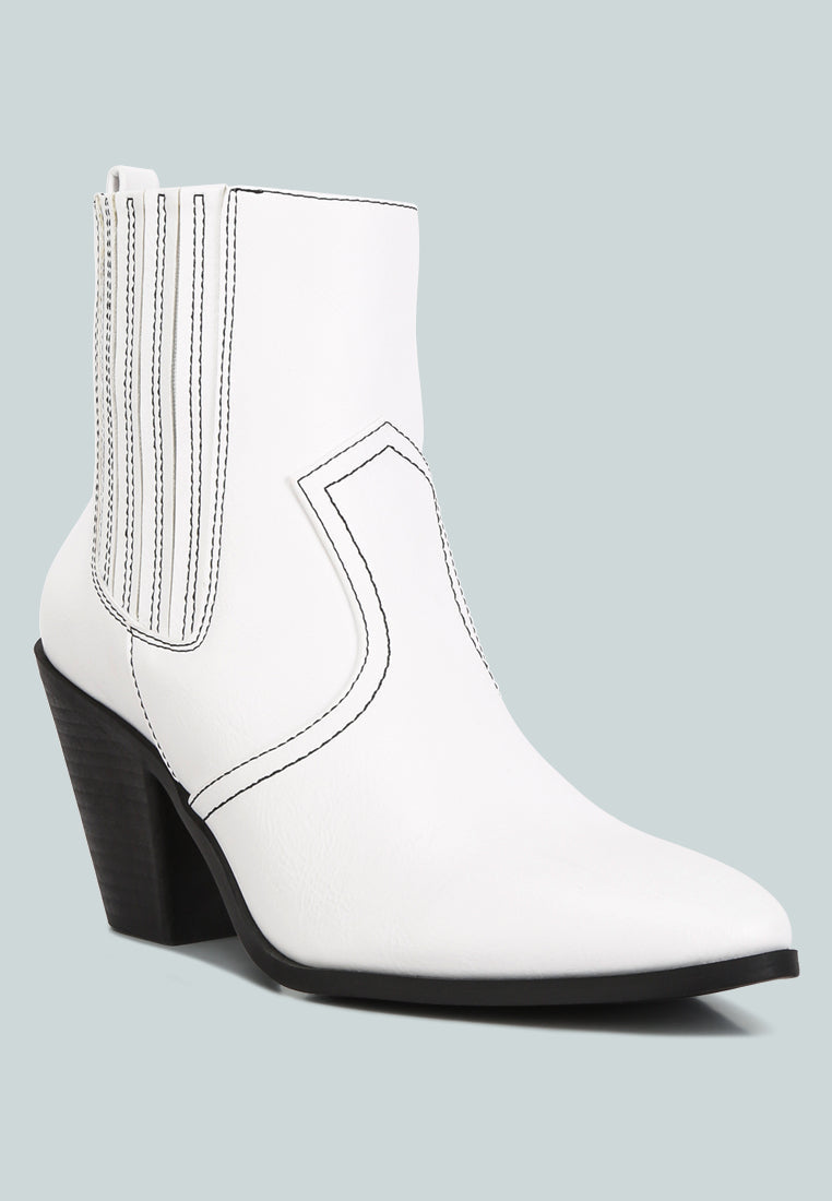 Yale High Ankle Cowboy Boots from London Rag International