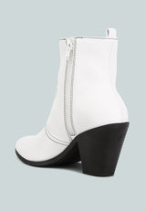 Yale High Ankle Cowboy Boots from London Rag International