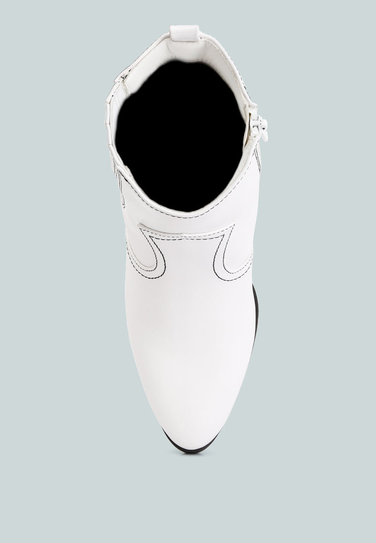 Yale High Ankle Cowboy Boots from London Rag International