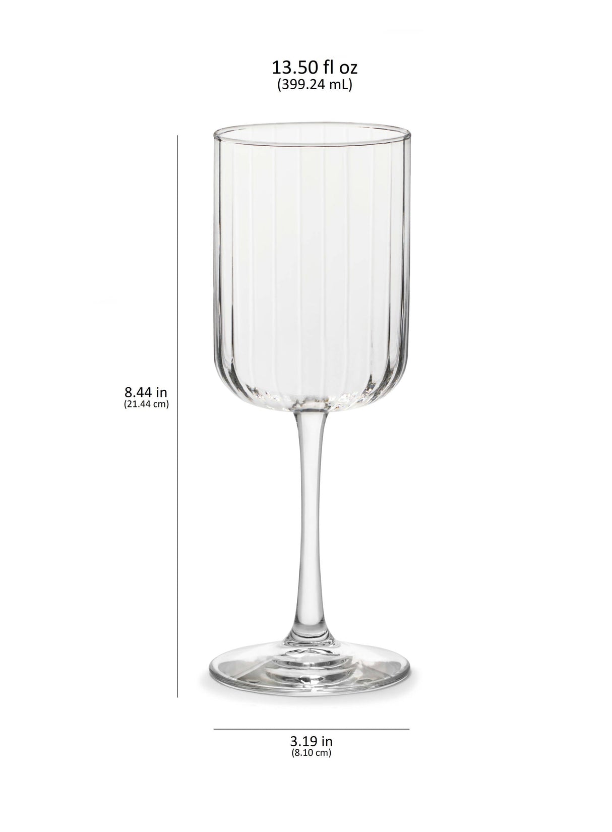 Libbey Paneled All Purpose Wine Glasses, 13.5-ounce, Set of 4 from Libbey