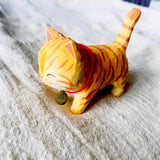 Hand-Carved Cat Figurines from Moderny