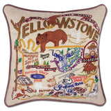 Yellowstone Hand-Embroidered Pillow from Quirks!