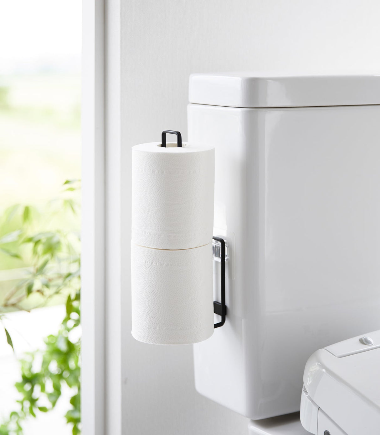 Traceless Adhesive Toilet Paper Holder - Steel from Yamazaki Home