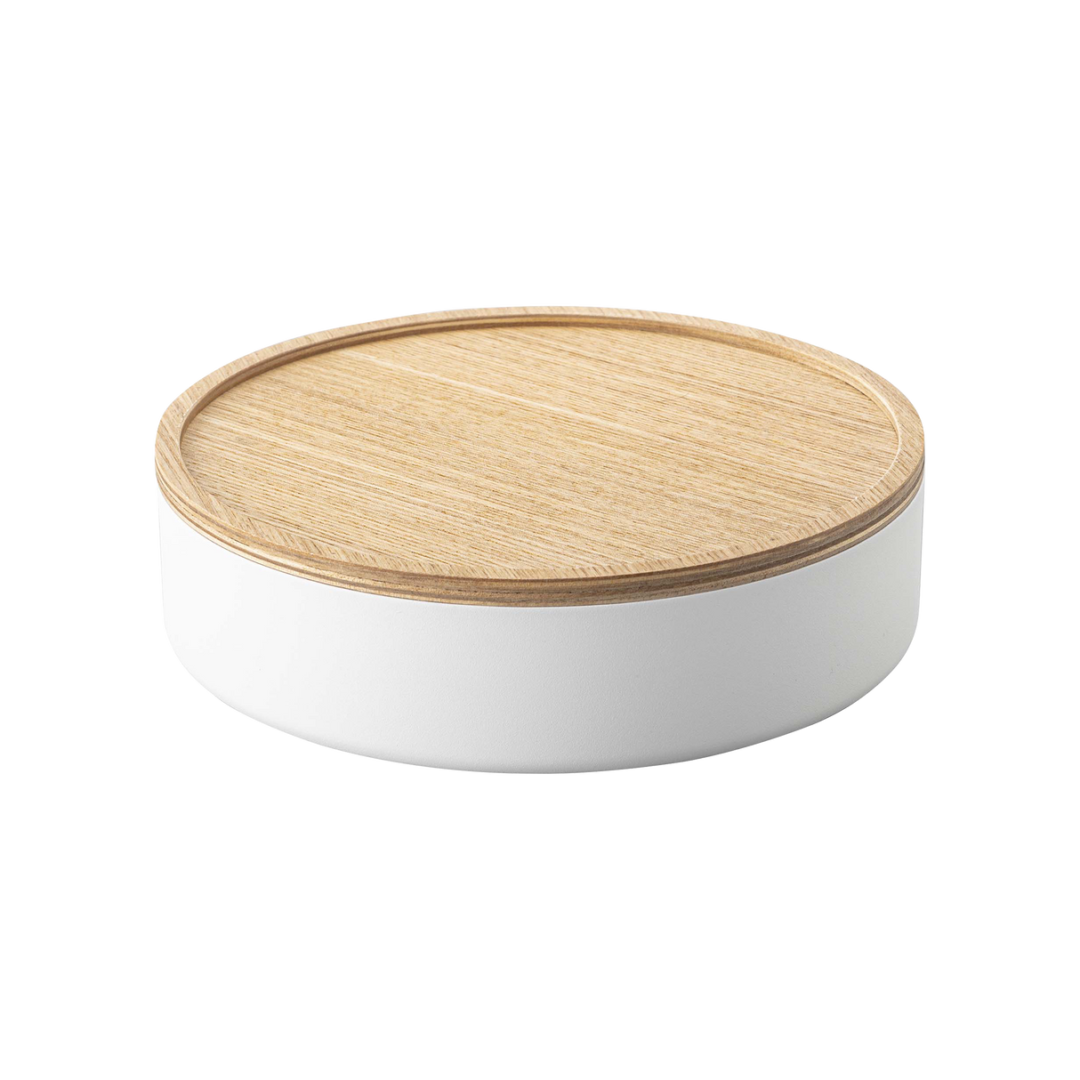 Storage Case - Two Sizes - Steel + Wood from Yamazaki Home