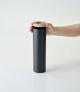 Round Tissue Case - Steel + Wood from Yamazaki Home