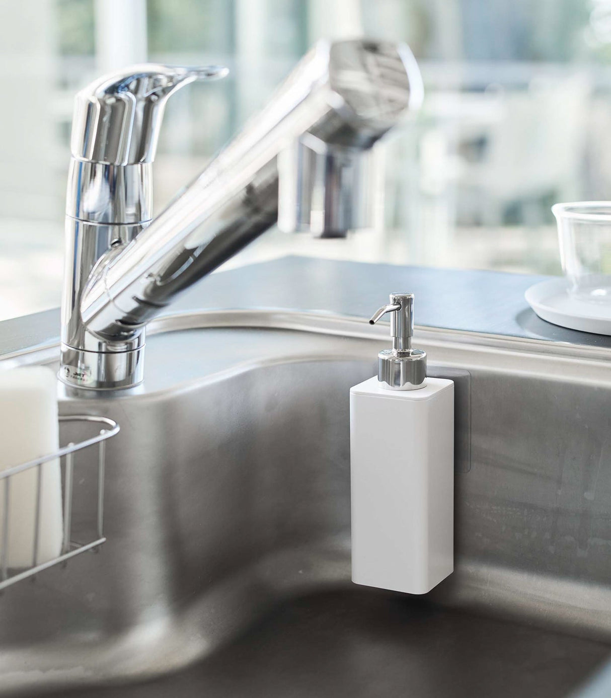 Traceless Adhesive Soap Dispenser from Yamazaki Home
