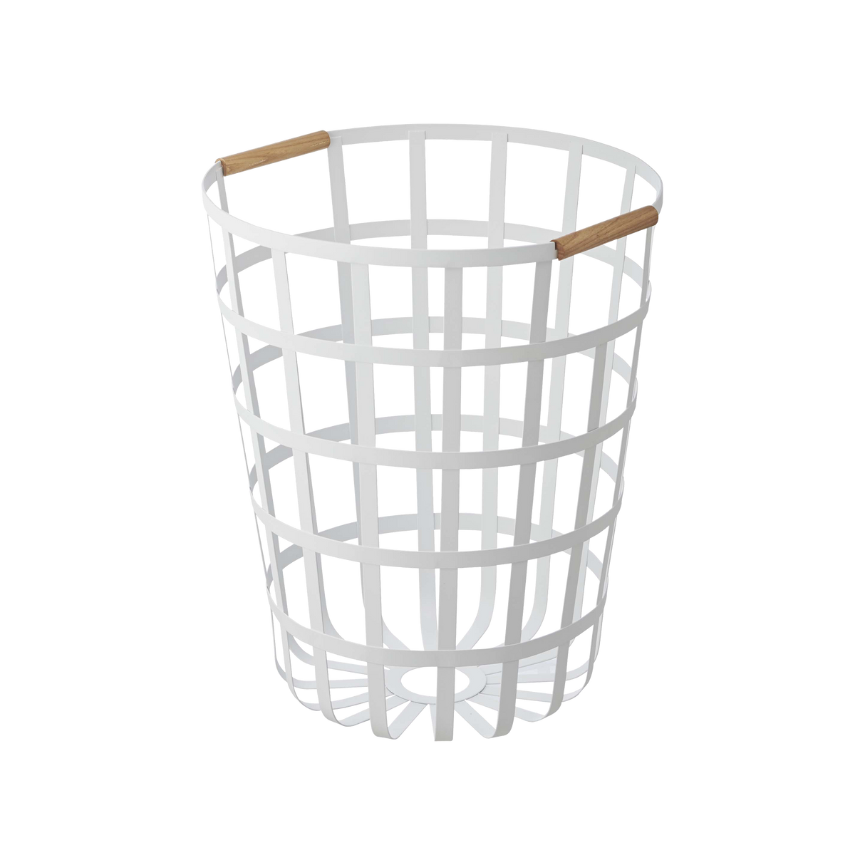 Wire Basket (18" H)  - Steel + Wood from Yamazaki Home