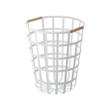 Wire Basket (18" H)  - Steel + Wood from Yamazaki Home
