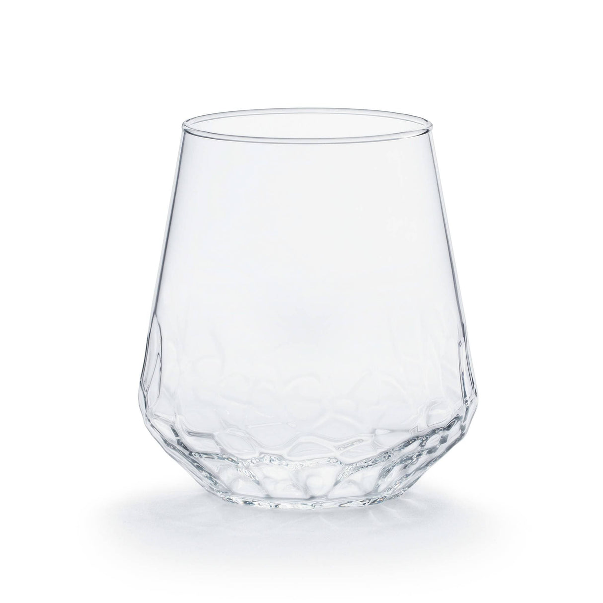 Libbey Hammered Base All-Purpose Stemless Wine Glass, 17.75-ounce, Set of 8 from Libbey