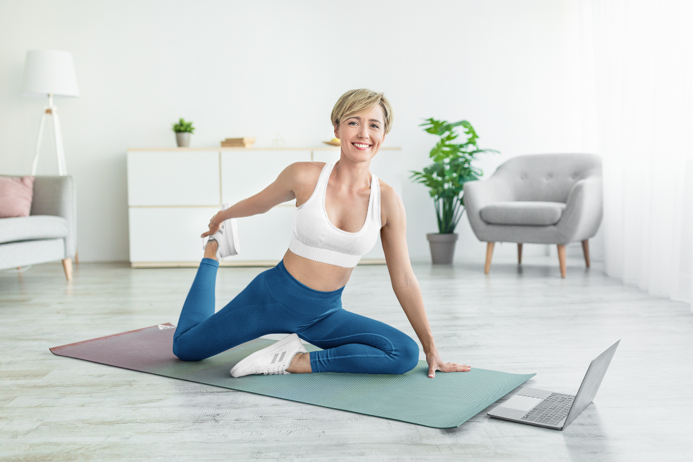 Yoga Mat | 6mm Thick | Blue | Non-Slip | Eco Friendly | Yune Yoga | Dionysus from Yune Yoga