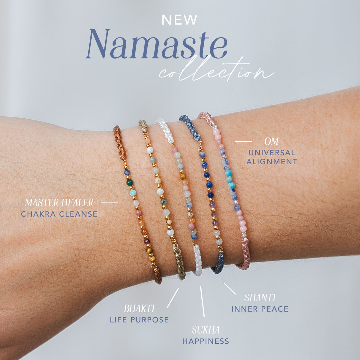 Bhakti Namaste Bracelet From LotusAndLuna