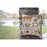 Yosemite Hand-Embroidered Pillow from Quirks!