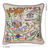 Yosemite Hand-Embroidered Pillow from Quirks!