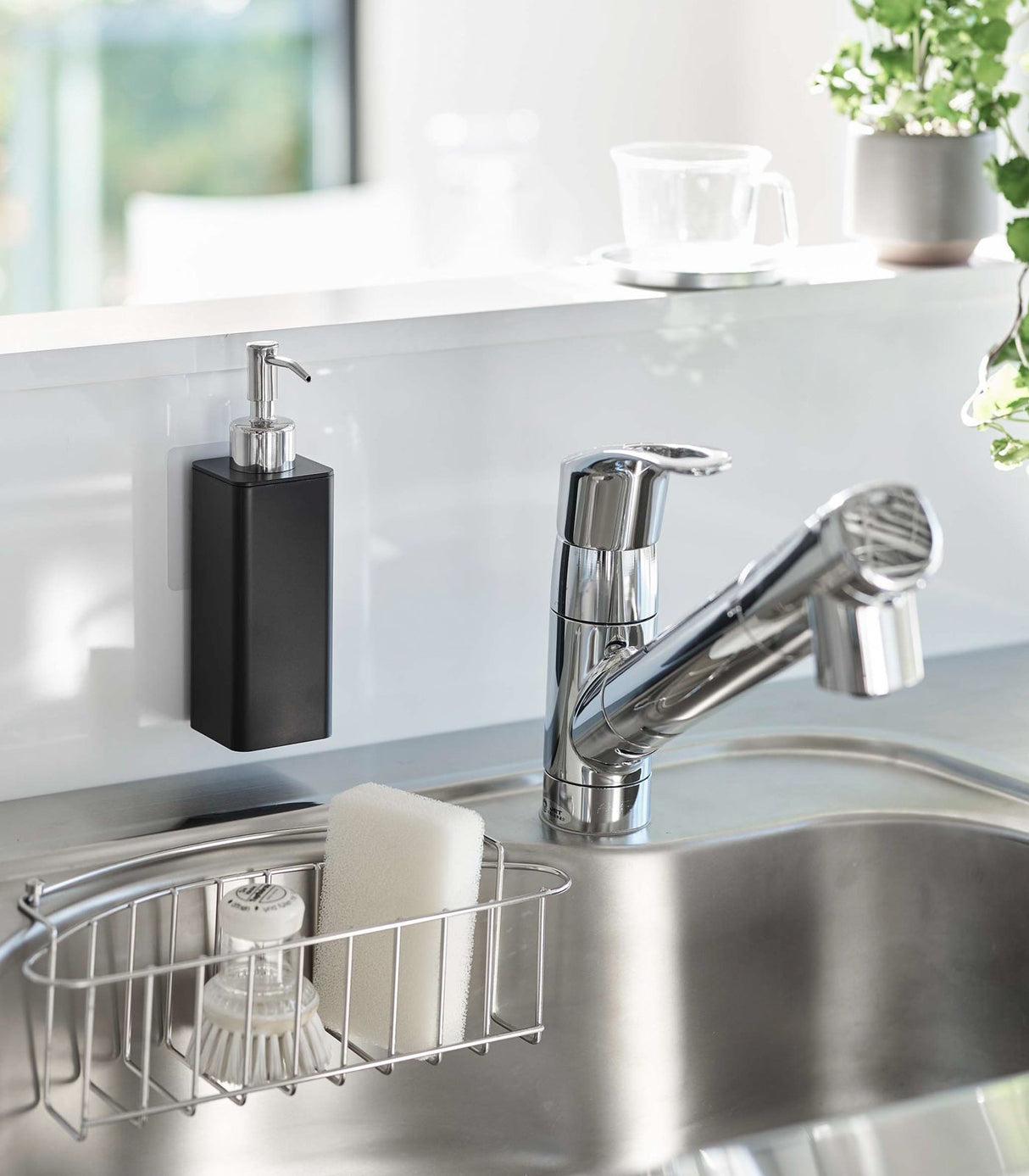 Traceless Adhesive Soap Dispenser from Yamazaki Home