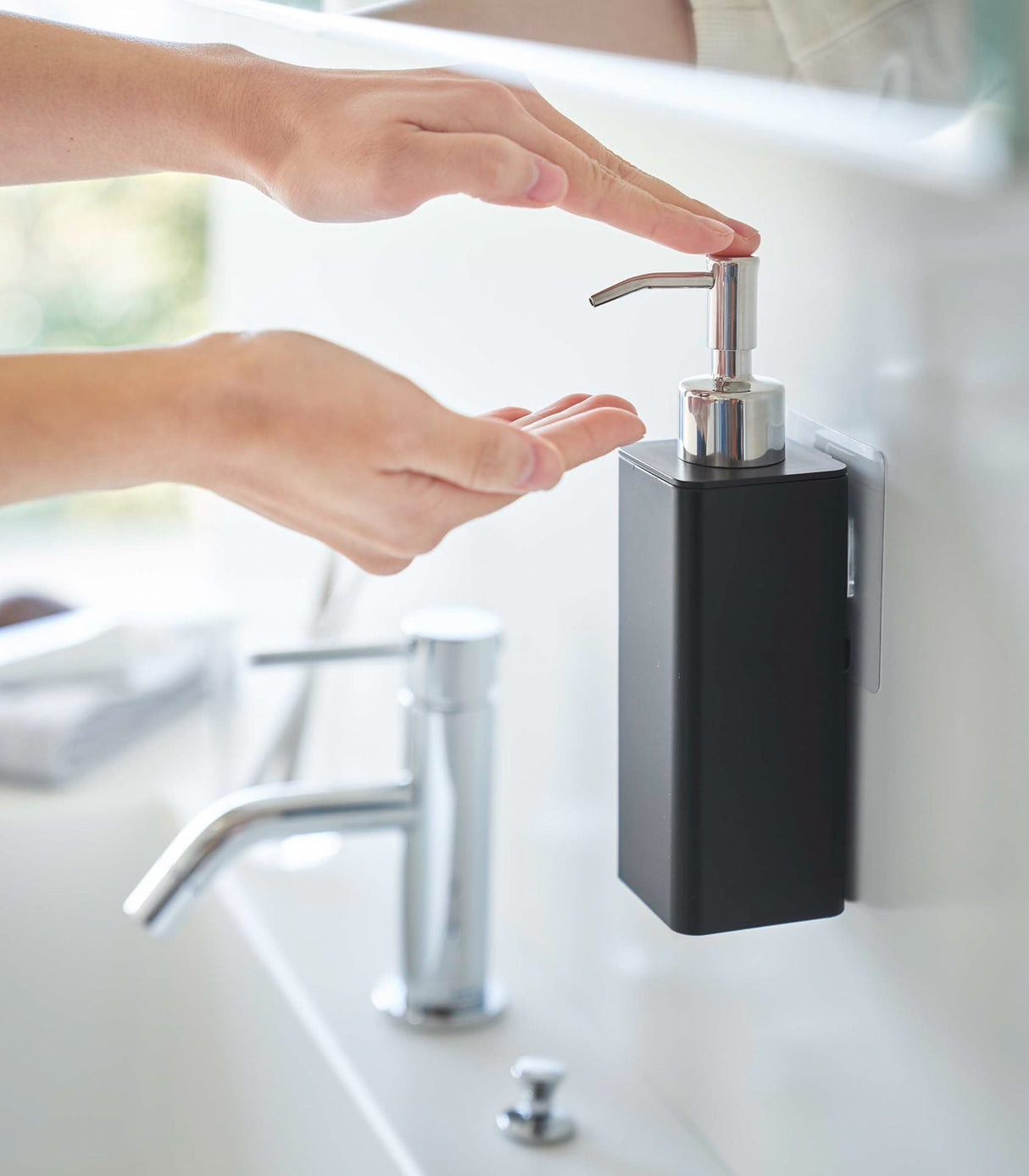 Traceless Adhesive Soap Dispenser from Yamazaki Home