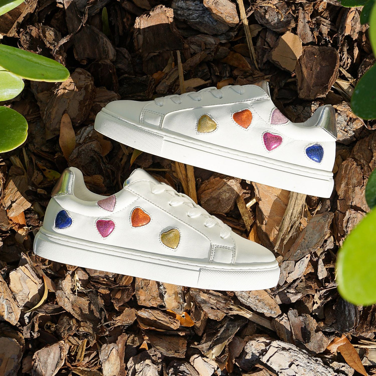 Miss Gaia Hearts Sneaker in Multicolor - Kids from Yosi Samra