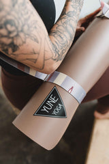 Suzy Yoga Strap – Grey Stretching Strap w/ Metal Buckles  from Yune Yoga