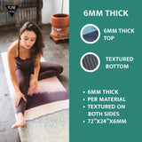Yoga Mat | 6mm Thick | Blue | Non-Slip | Eco Friendly | Yune Yoga | Moab River from Yune Yoga
