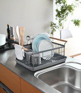 Dish Rack - Steel + Wood from Yamazaki Home