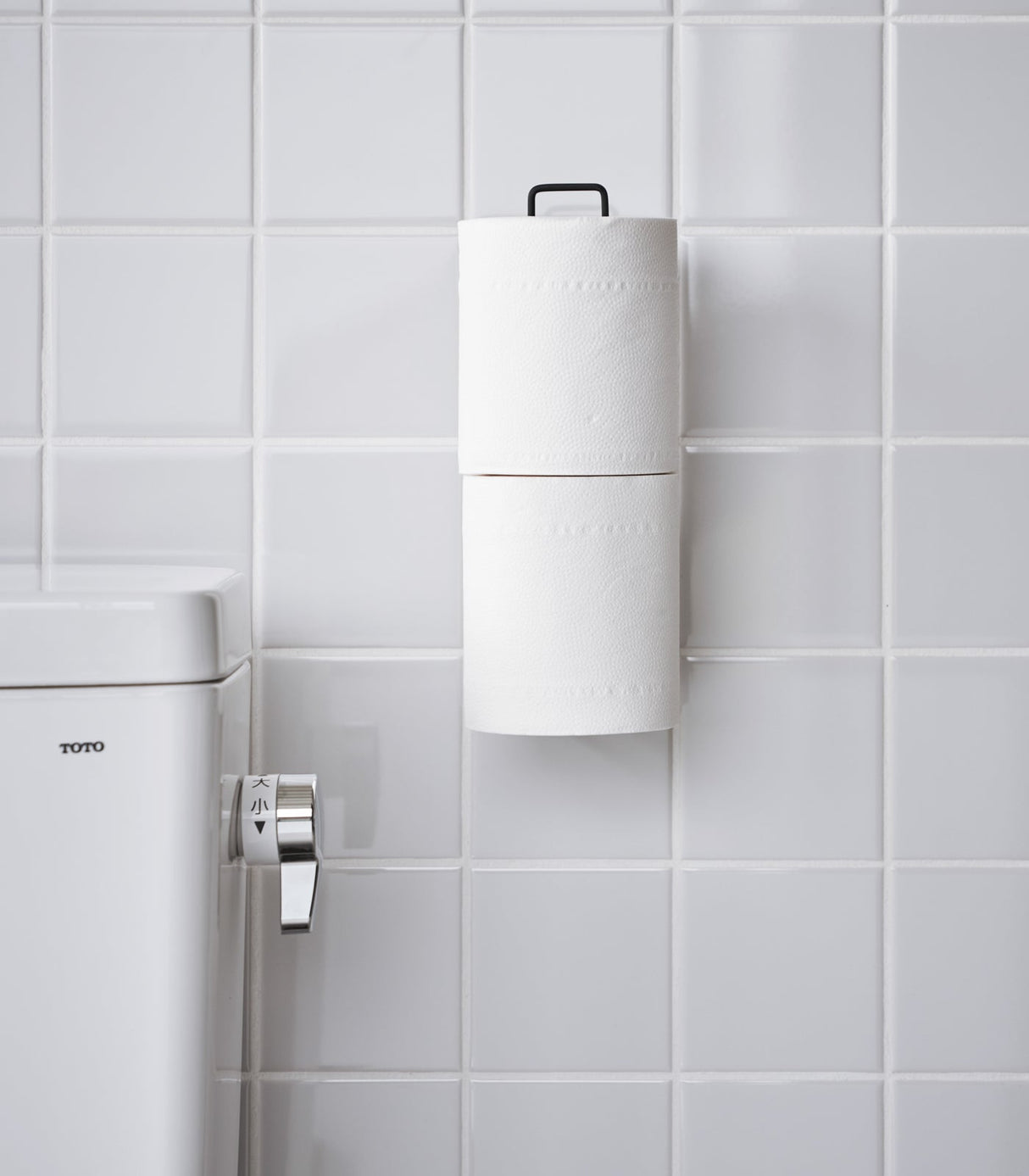 Traceless Adhesive Toilet Paper Holder - Steel from Yamazaki Home