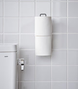 Traceless Adhesive Toilet Paper Holder - Steel from Yamazaki Home