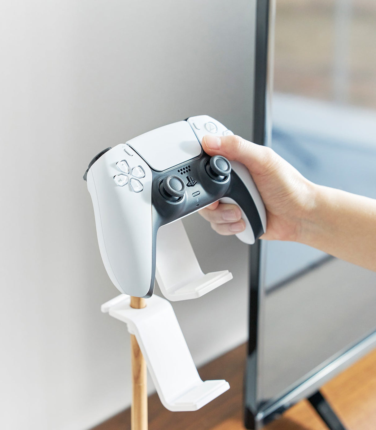 Controller Stand - Steel + Wood from Yamazaki Home